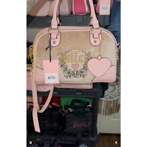 Juicy Couture Pink and Gold Satchel